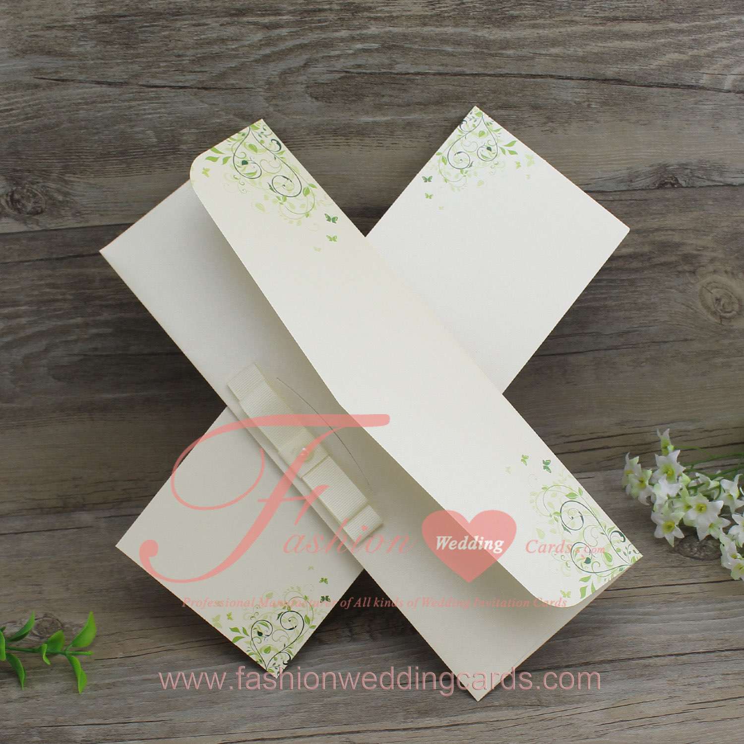 Handmade Pocket Wedding Invitation Cheap